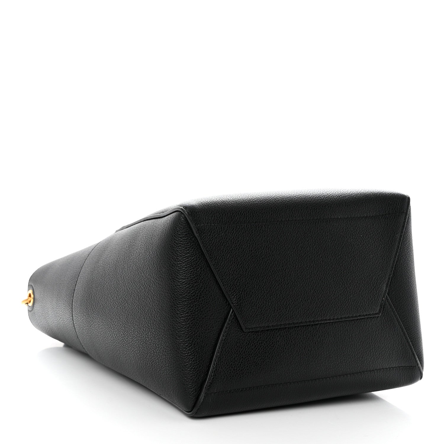 Celine Soft Grained Calfskin Sangle Bucket Bag Black 4 of 9
