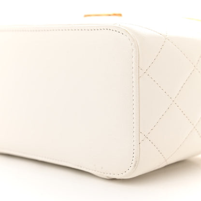 Chanel Lambskin Quilted Punk Essentials Vanity Case With Chain White 10 of 12