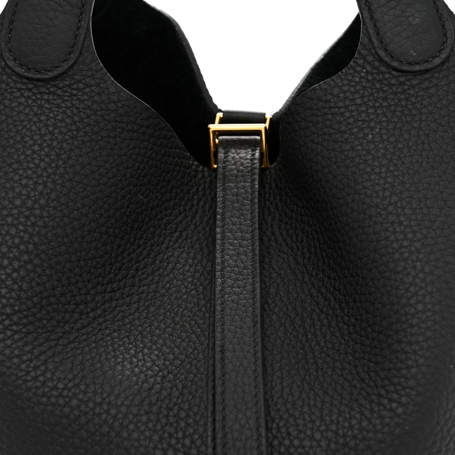Hermes Taurillon Clemence Picotin Lock 22 MM Black 8 of 10