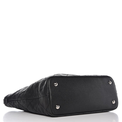 Chanel Grained Calfskin Quilted Small Daily Shopping Tote Black 5 of 23