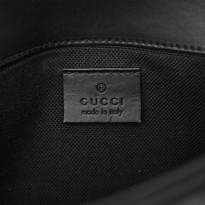 Gucci GG Supreme Monogram Web Slim Belt Bag Black Grey 6 of 19
