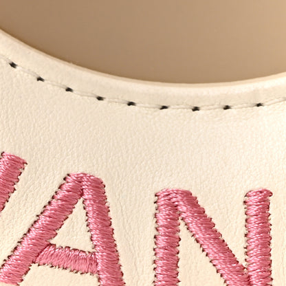 Chanel Lambskin Coco Lifesaver Round Bag Pink White 8 of 10