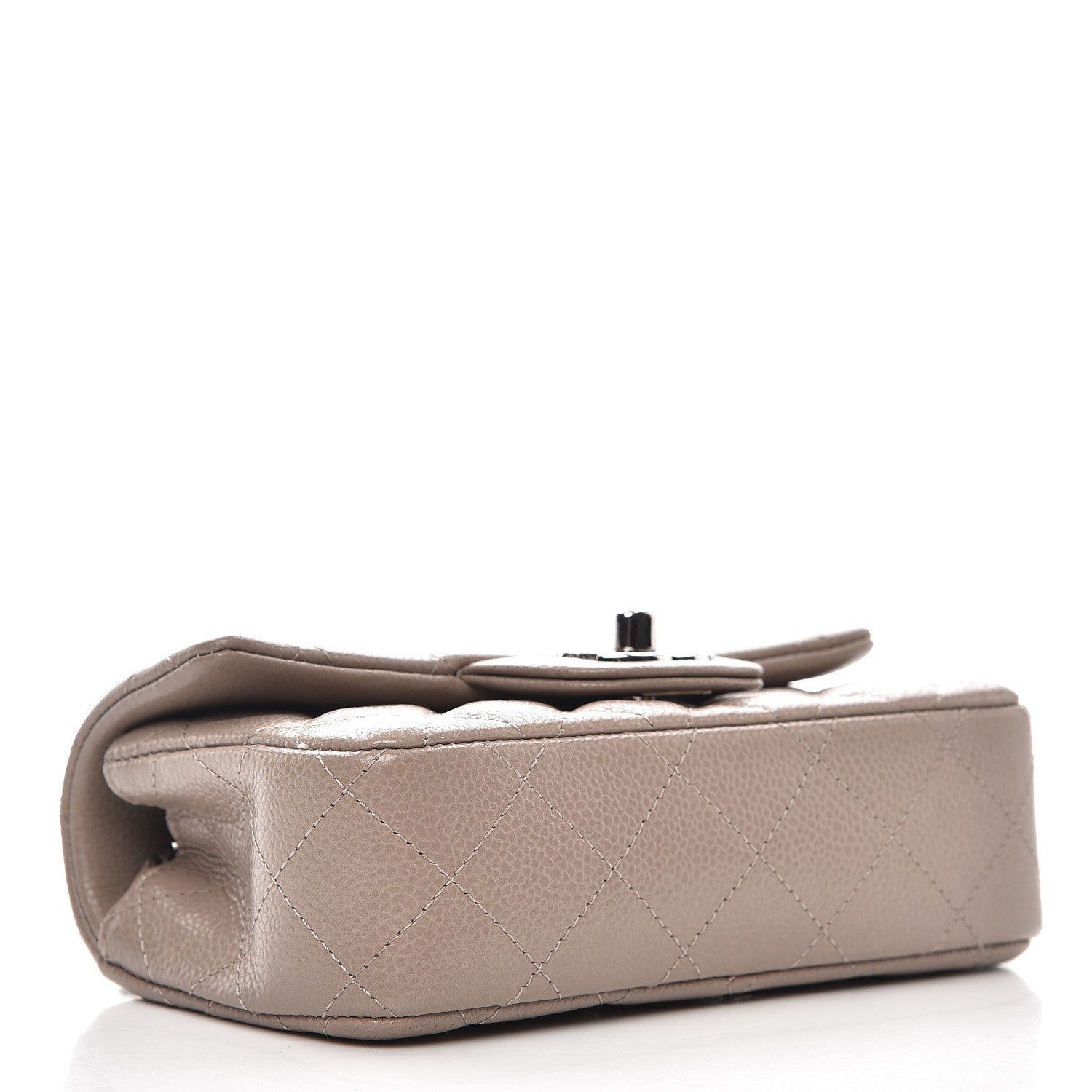 Chanel Caviar Quilted Extra Mini Flap Grey 4 of 9