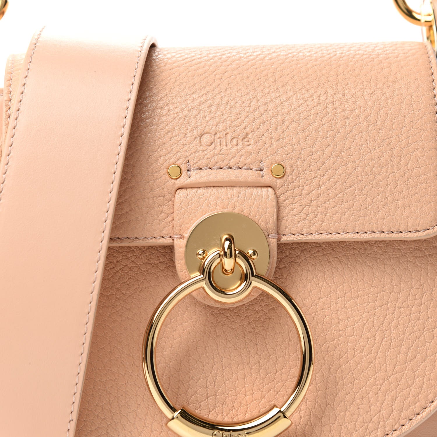 Chloe Grained Lambskin Small Tess Bag Delicate Pink 10 of 10