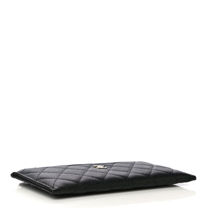 Chanel Caviar Quilted Classic Zip Pouch Black 4 of 9