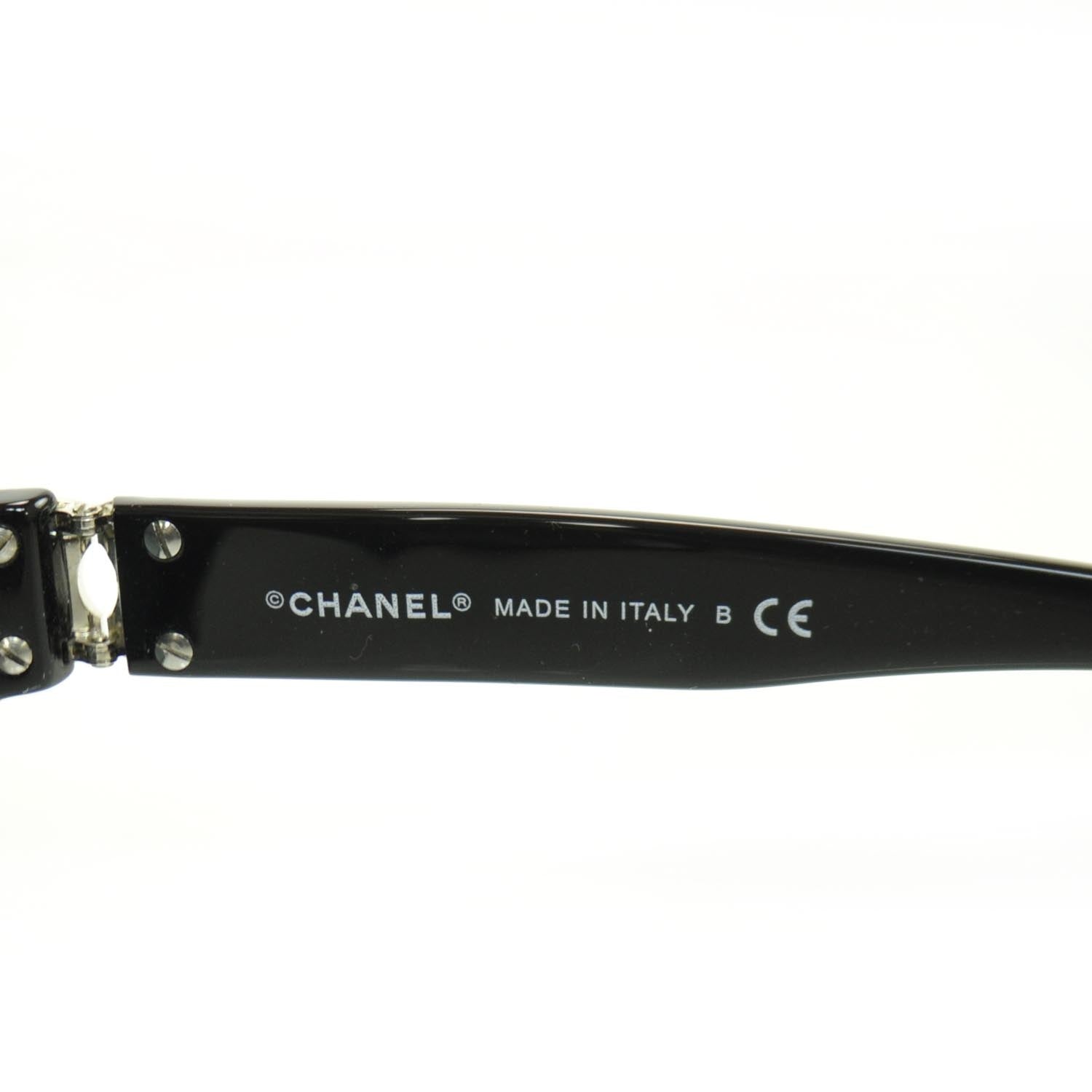 Chanel CC Sunglasses 5030 Black 25371 – FASHIONPHILE