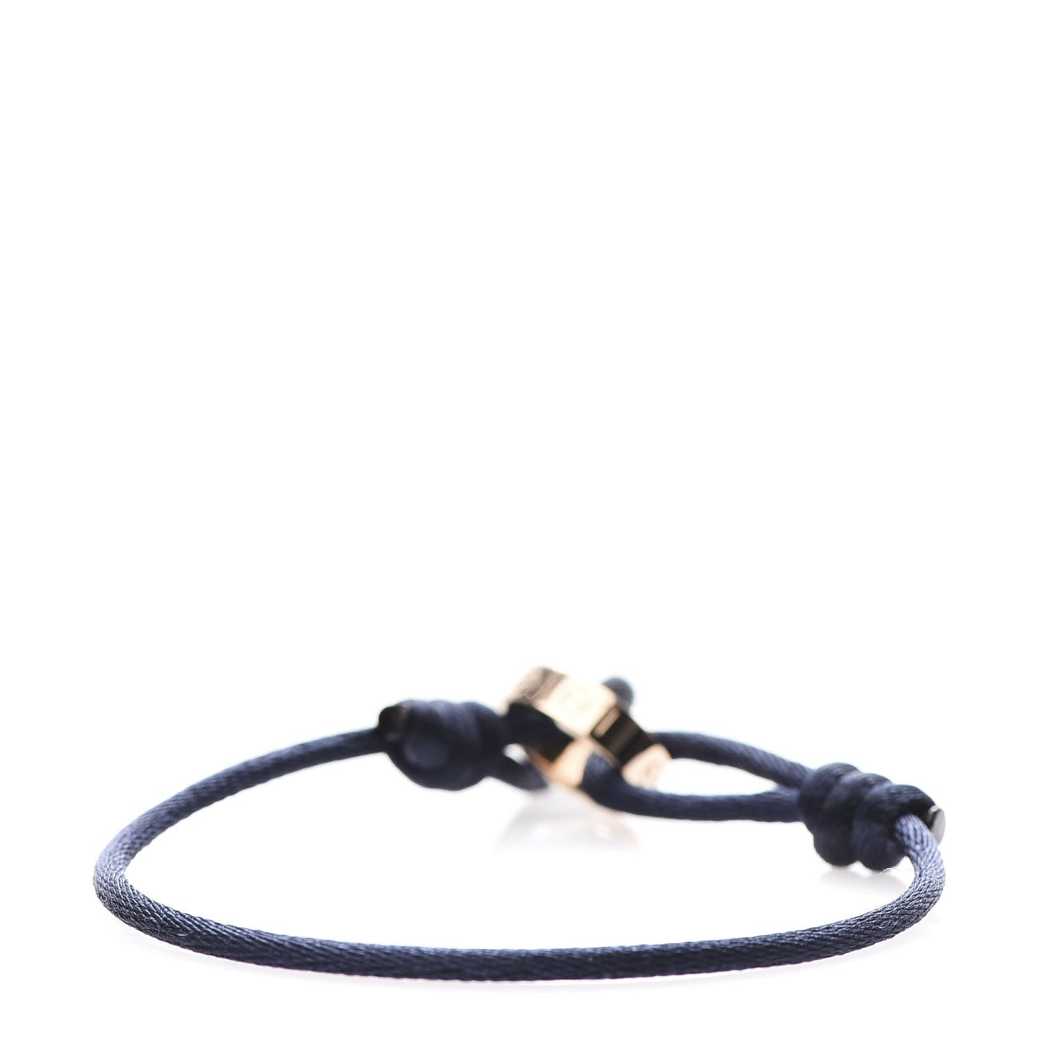 Cartier 18K Pink Gold Diamond Charity LOVE Adjustable Cord Bracelet Blue 3 of 6