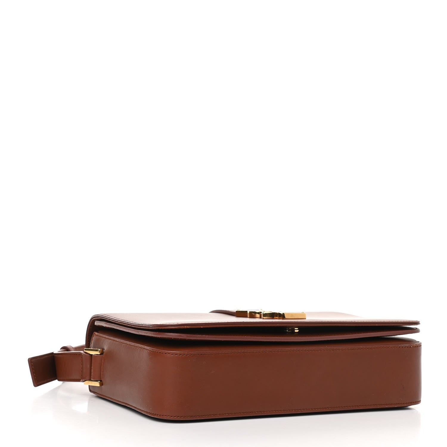 Saint Laurent Smooth Calfskin Medium Classic Monogram Universite Bag Brown 3 of 12