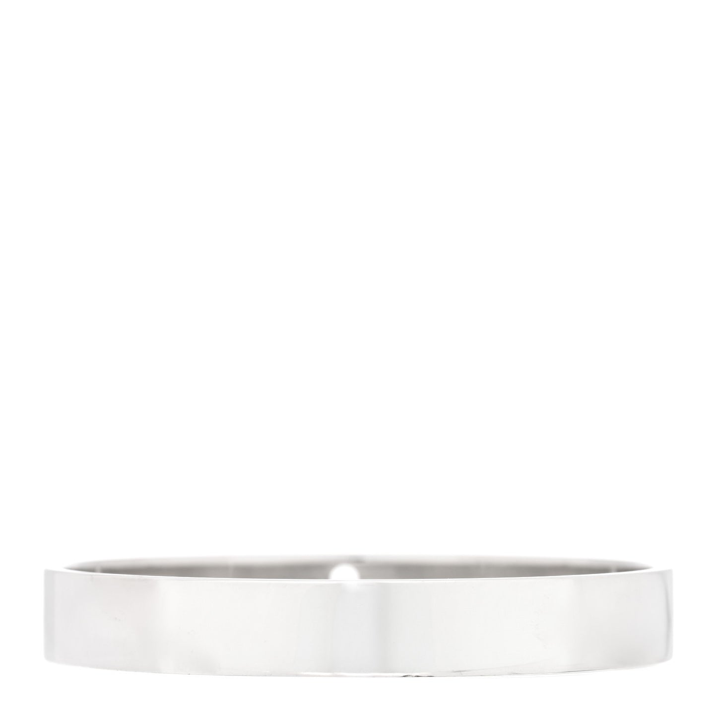 Sterling Silver Diamond Narrow Locks Bangle Bracelet
