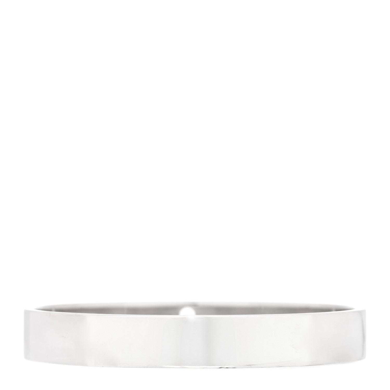 Tiffany Sterling Silver Diamond Narrow Locks Bangle Bracelet 2 of 3
