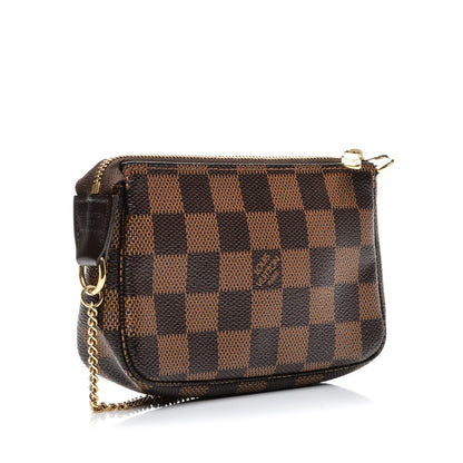 Louis Vuitton Damier Ebene Mini Pochette Accessories 3 of 7