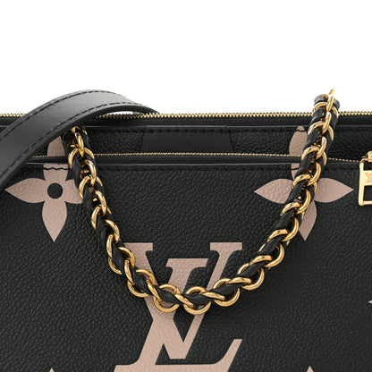 Louis Vuitton Empreinte Monogram Giant Multi Pochette Accessories Black Beige 7 of 10