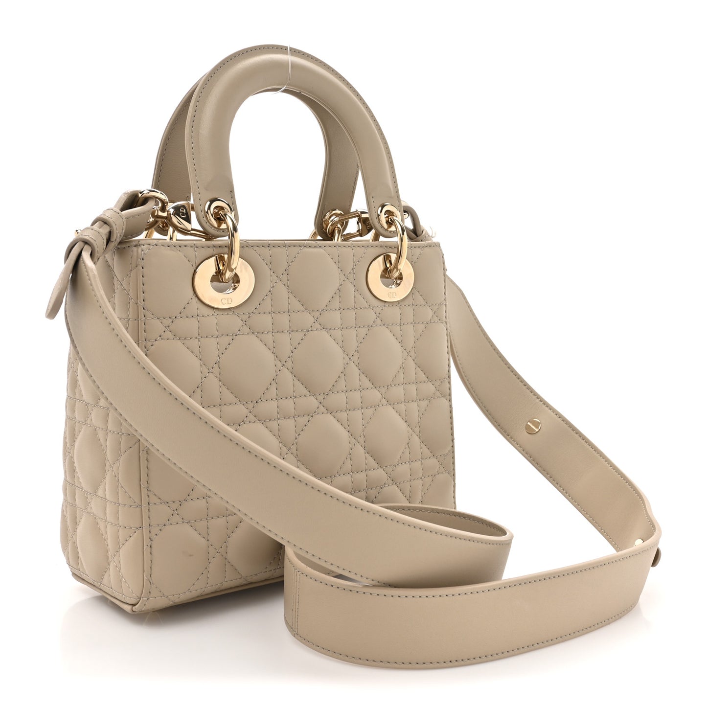 Lambskin Cannage Small My ABCDior Lady Dior Beige
