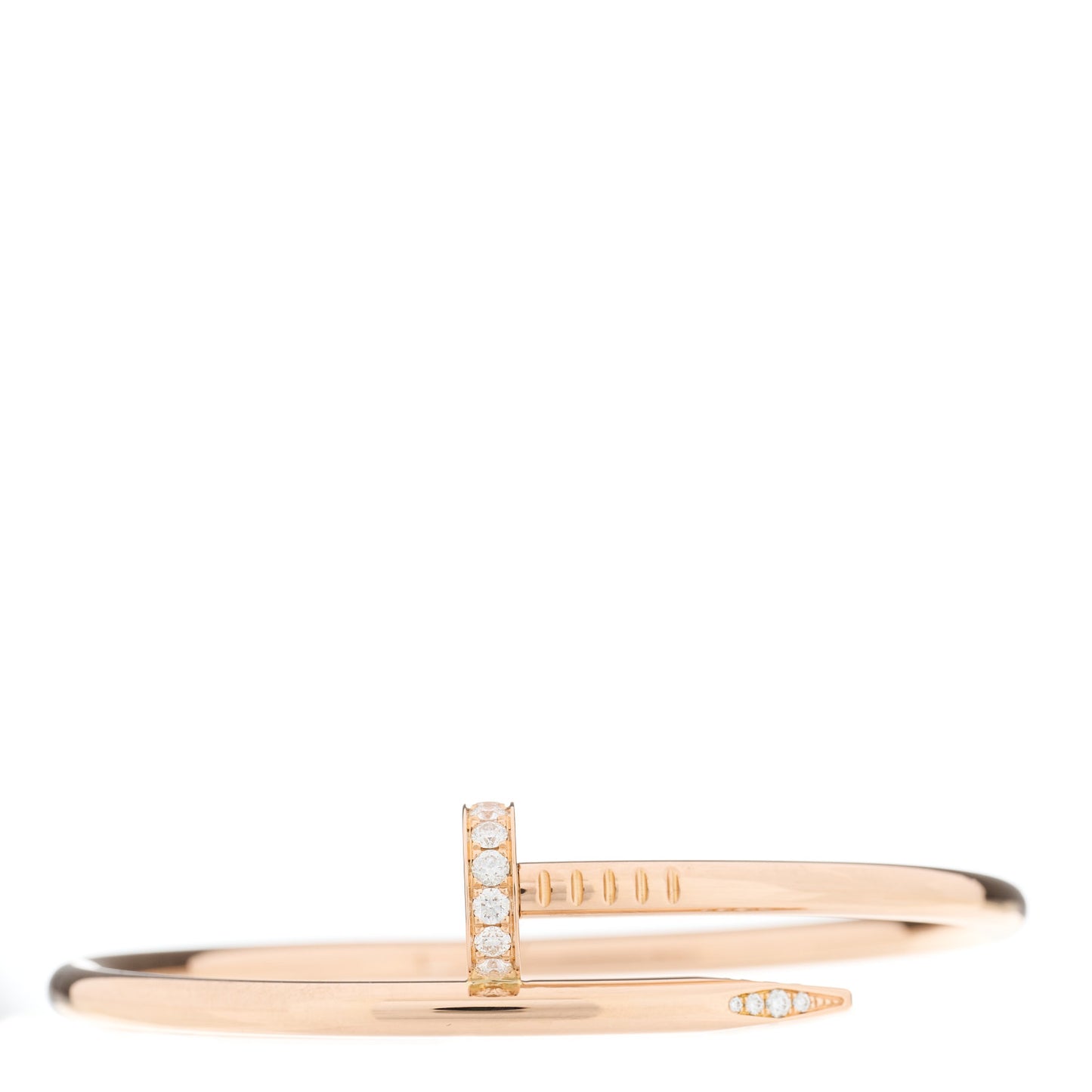 18K Pink Gold Diamond Juste Un Clou Bracelet 16