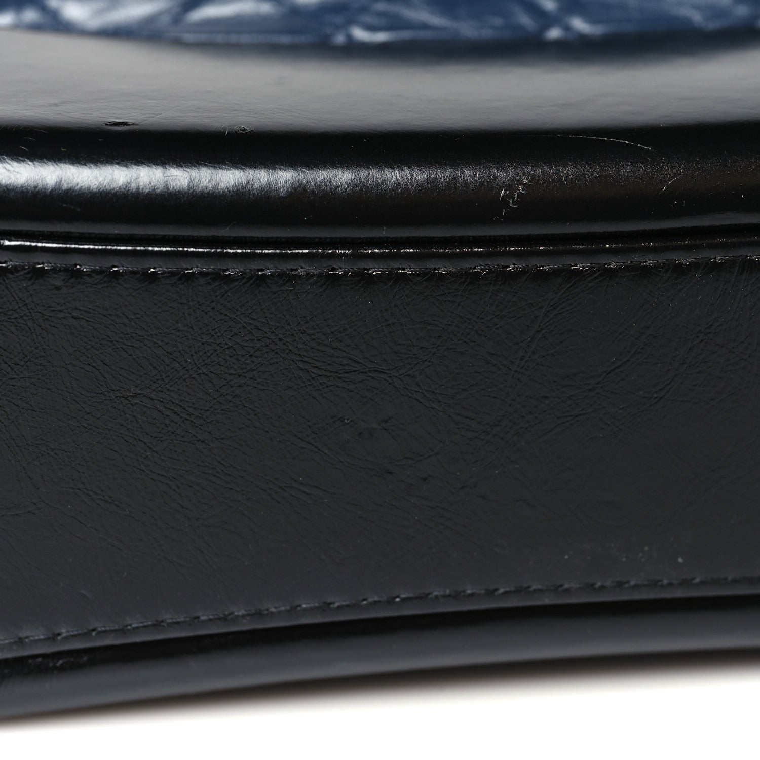 Chanel Aged Calfskin Quilted Medium Gabrielle Hobo Navy Black 14 of 14