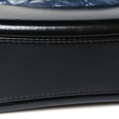 Chanel Aged Calfskin Quilted Medium Gabrielle Hobo Navy Black 14 of 14