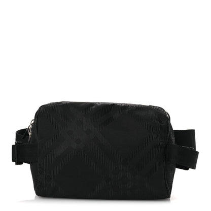 Burberry Nylon Jacquard Check Belt Bag Black 1 of 10