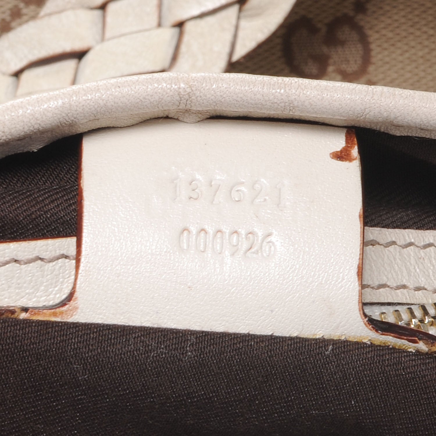 Gucci Monogram Pelham Medium Shoulder Bag White 8 of 9