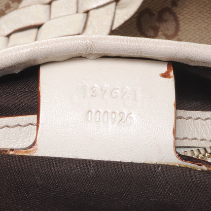 Gucci Monogram Pelham Medium Shoulder Bag White 8 of 9