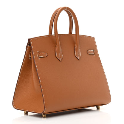 Hermes Epsom Birkin Sellier 25 Gold 3 of 11
