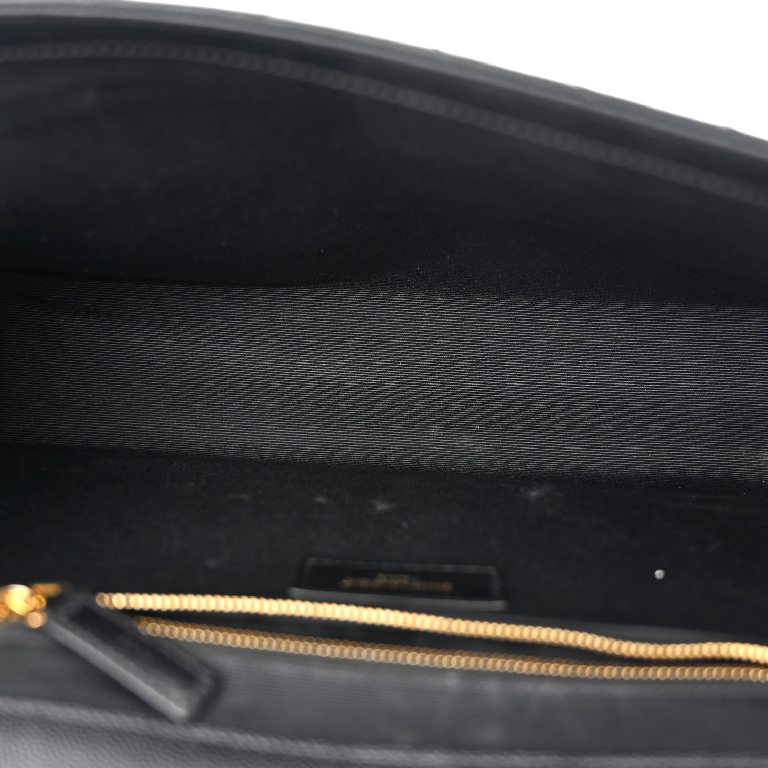 Saint Laurent Grain De Poudre Matelasse Chevron Large Monogram Satchel Black 5 of 11
