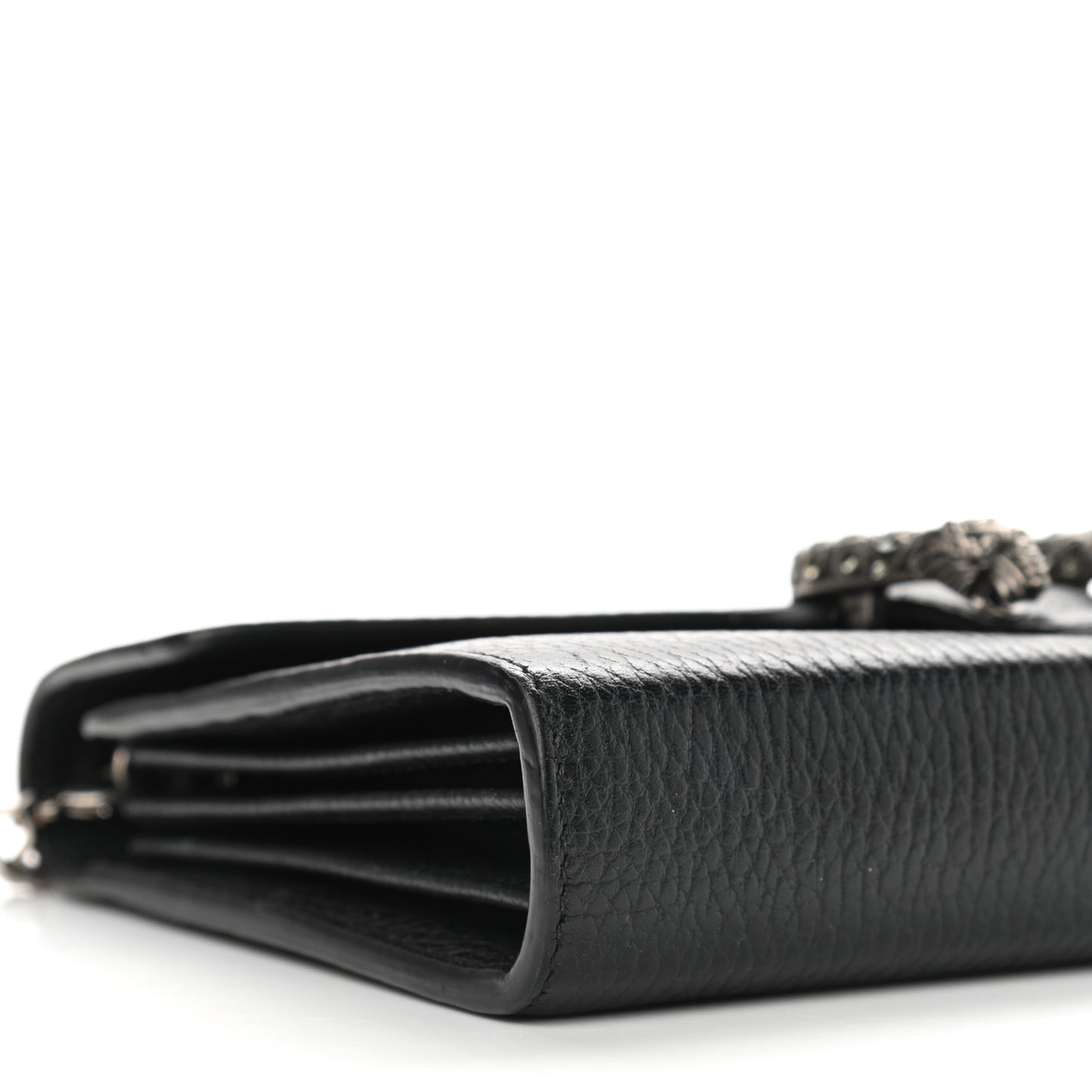 Calfskin Mini Dionysus Chain Wallet Black