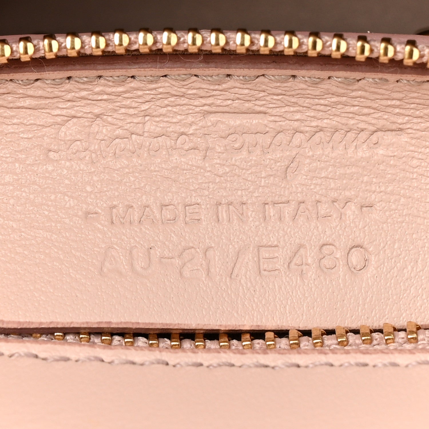 Salvatore Ferragamo Patent Calfskin Vara Bow Chain Flap Crossbody Beige 7 of 12