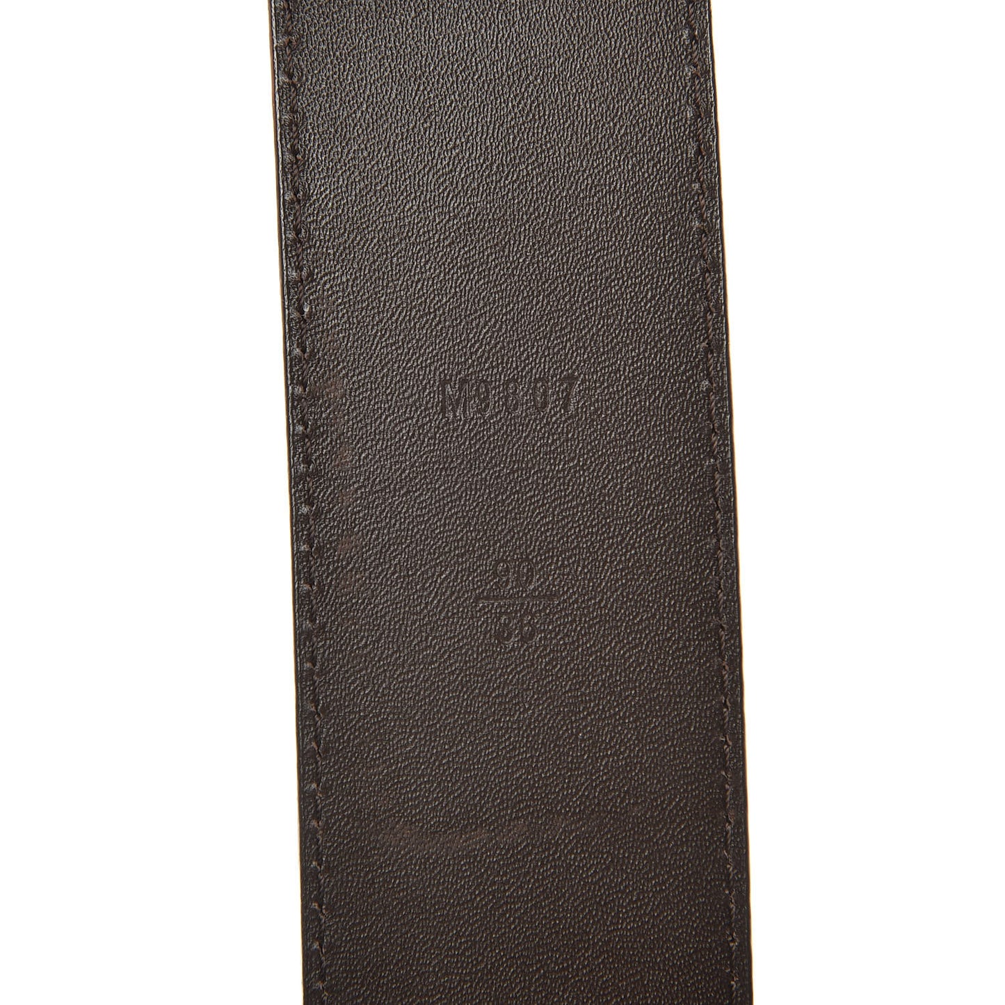 Damier Ebene 40mm LV Initiales Belt 90 36