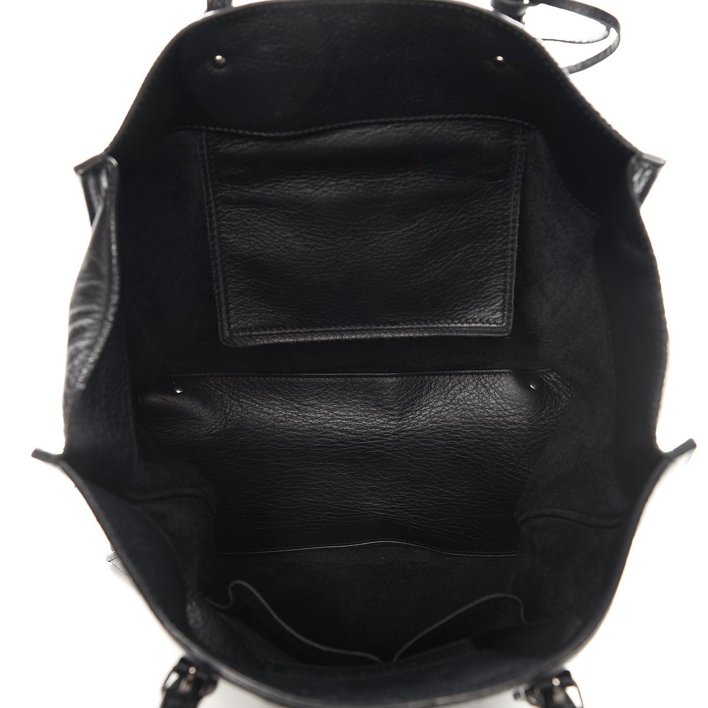 Veau Papier Tote Black