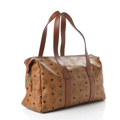 MCM Visetos Golf Duffle Bag Cognac 3 of 9