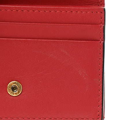 Gucci GG Supreme Monogram Cherry Embellished Card Case Wallet Hibiscus Red 8 of 8