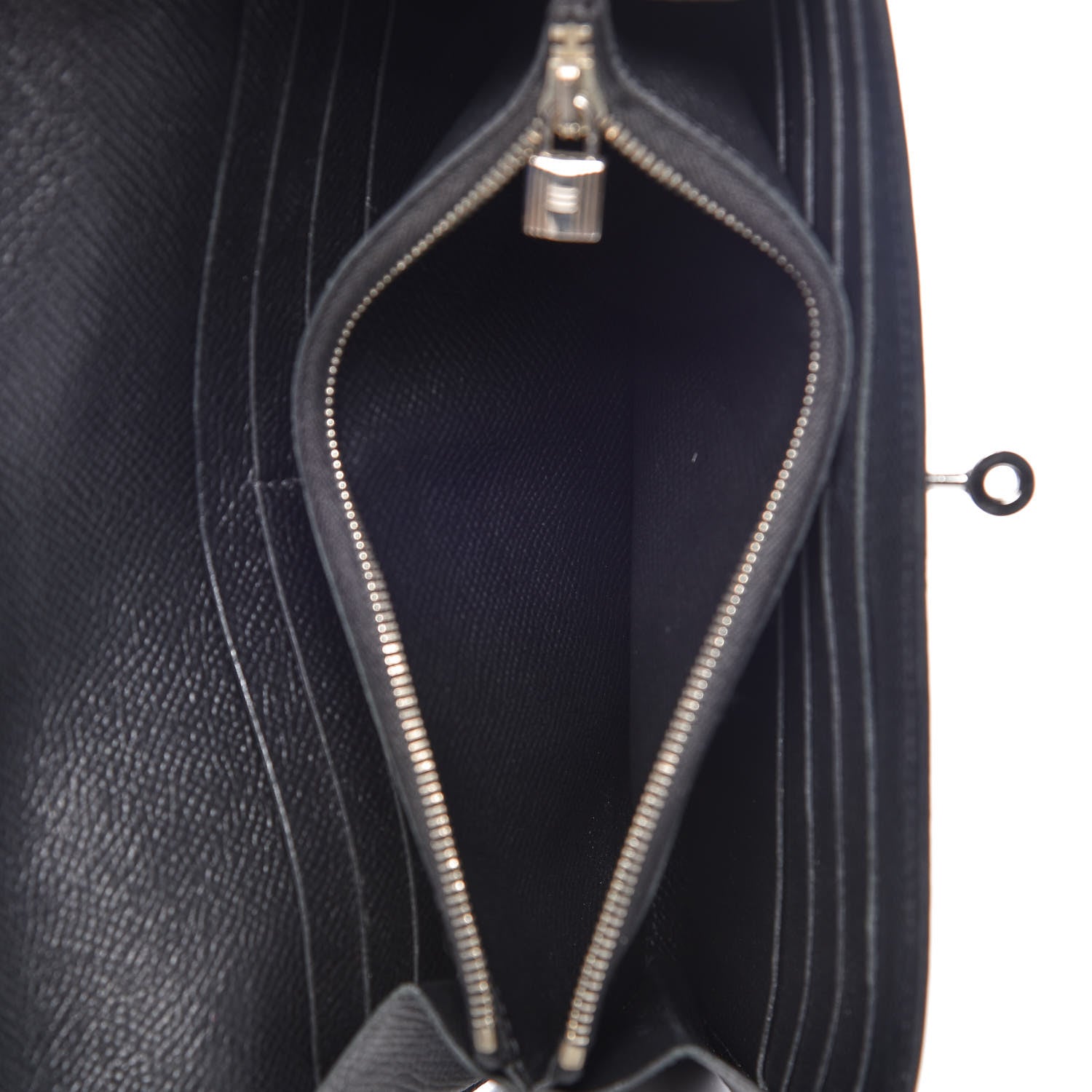 Hermes Epsom Kelly Longue Wallet Black 8 of 9