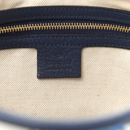 Gucci Canvas Flora Medium Jackie Hobo Blue Agata 6 of 11