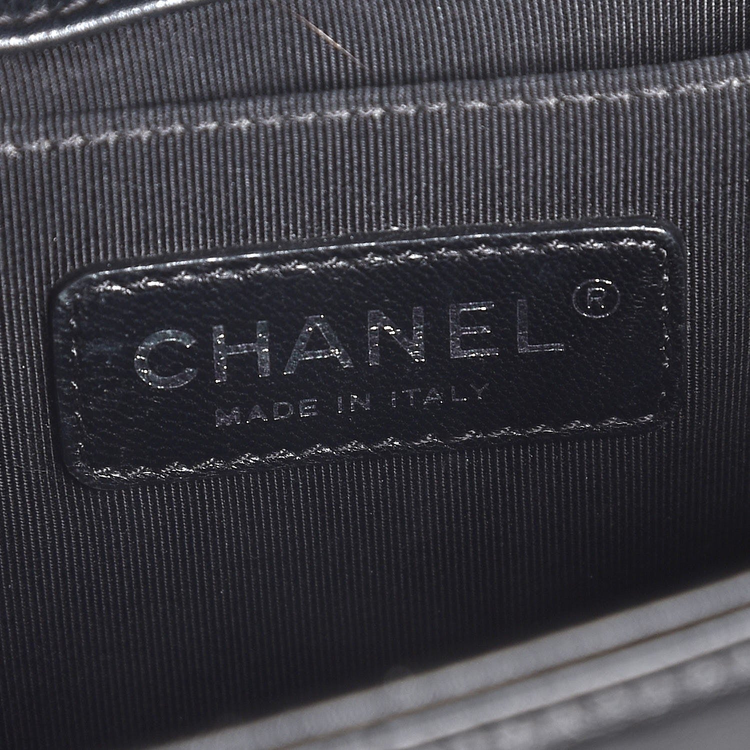 Chanel Faded Calfskin Quilted Medium Studded Boy Flap Black 6 of 7
