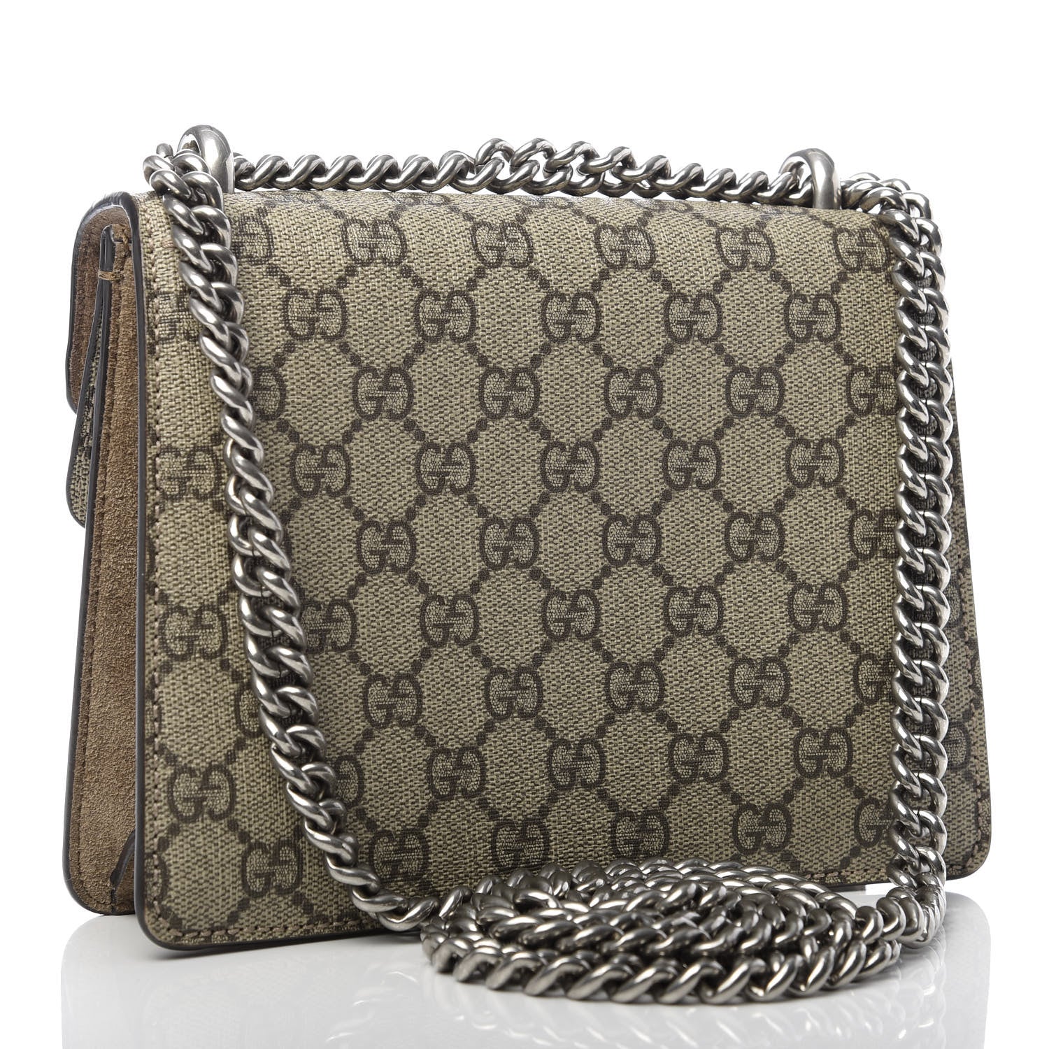 Gucci GG Supreme Monogram Mini Dionysus Shoulder Bag Taupe 2 of 9