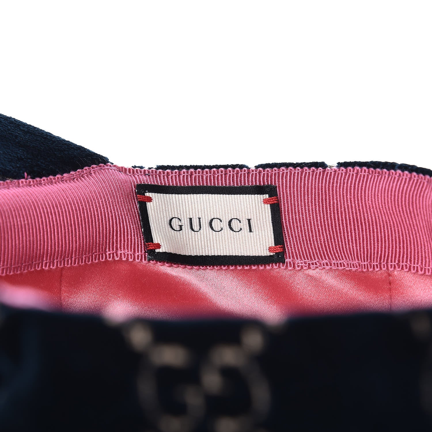 Gucci Velvet GG Monogram Baseball Hat S Blue 6 of 8