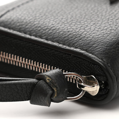 Louis Vuitton Calfskin Lockme Zippy Coin Purse Black 7 of 9