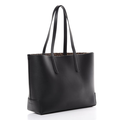 Burberry Calfskin TB Motif Embossed Medium Tote Black 2 of 9
