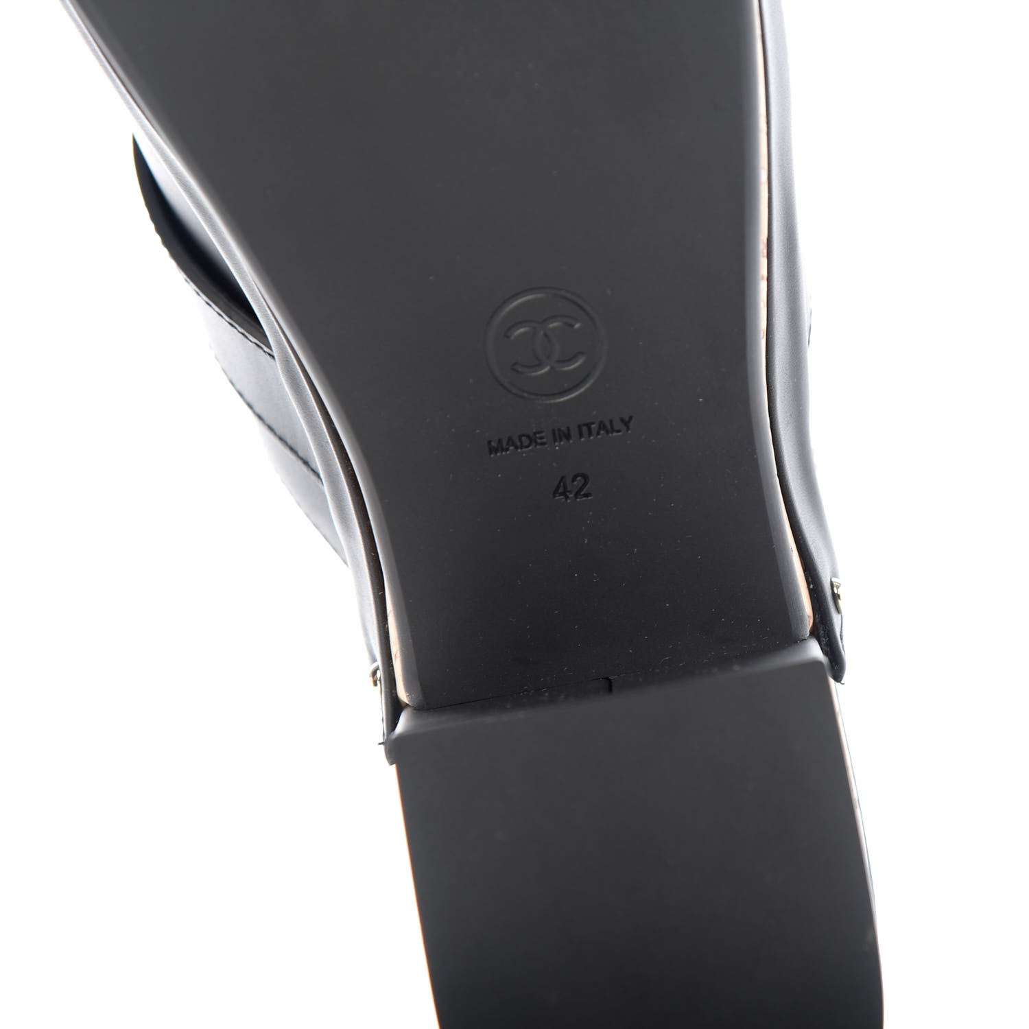 Chanel Calfskin CC Turn Lock Clogs 42 Black 9 of 9