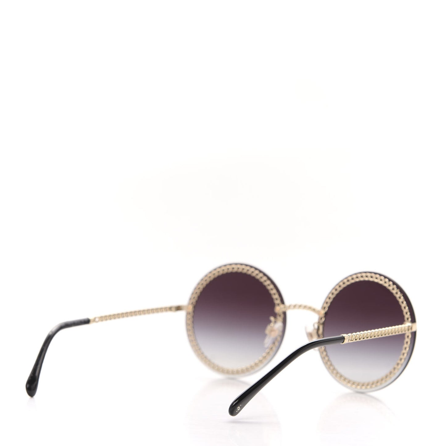 Round Chain Sunglasses 4245 Gold