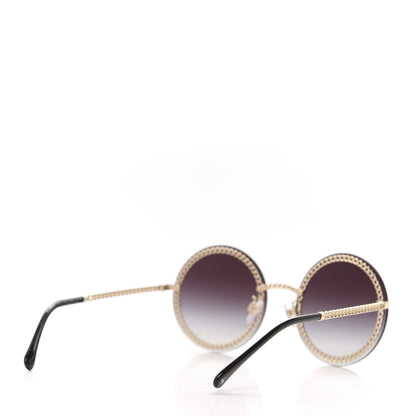 Chanel Round Chain Sunglasses 4245 Gold 5 of 8