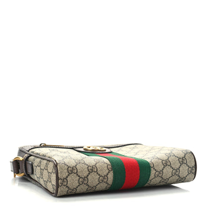 Gucci GG Supreme Monogram Web Small Ophidia Messenger Bag Brown 4 of 9