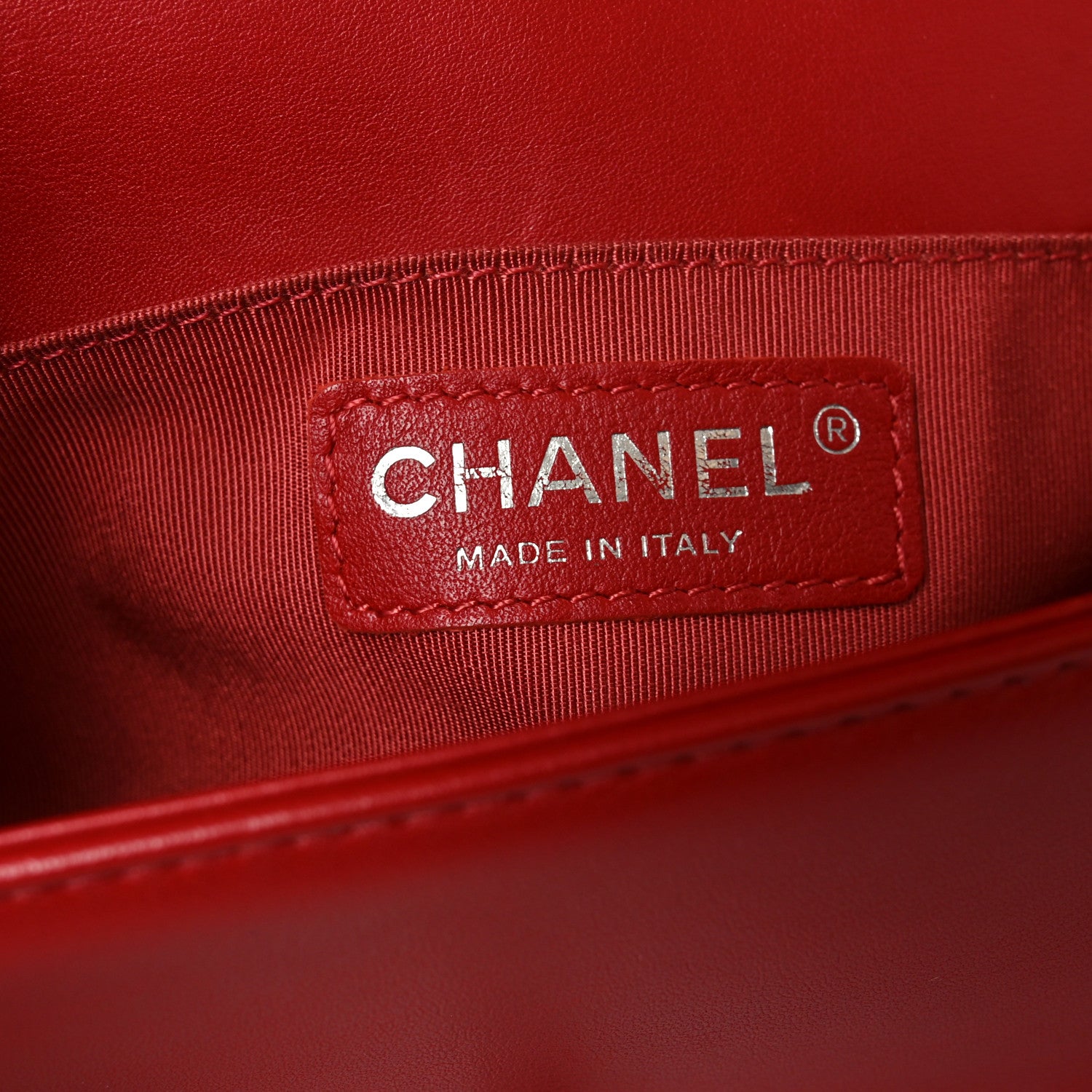Chanel Lambskin Quilted Small Boy Flap Red 6 of 10
