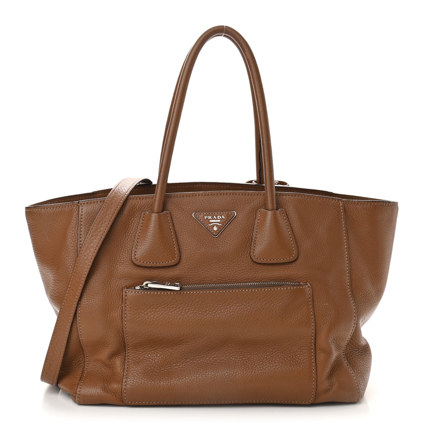 Vitello Daino Shopping Tote Cannella