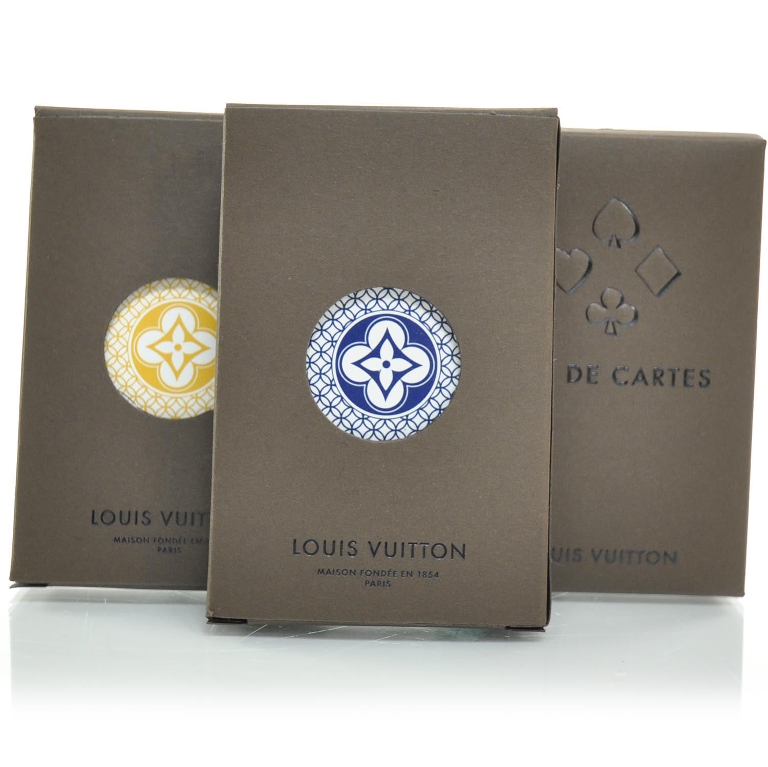 Louis Vuitton Monogram Fleur 3 Pack Playing Cards 1 of 2