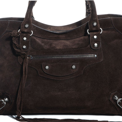 Balenciaga Baby Daim Suede City Dark Brown 10 of 11