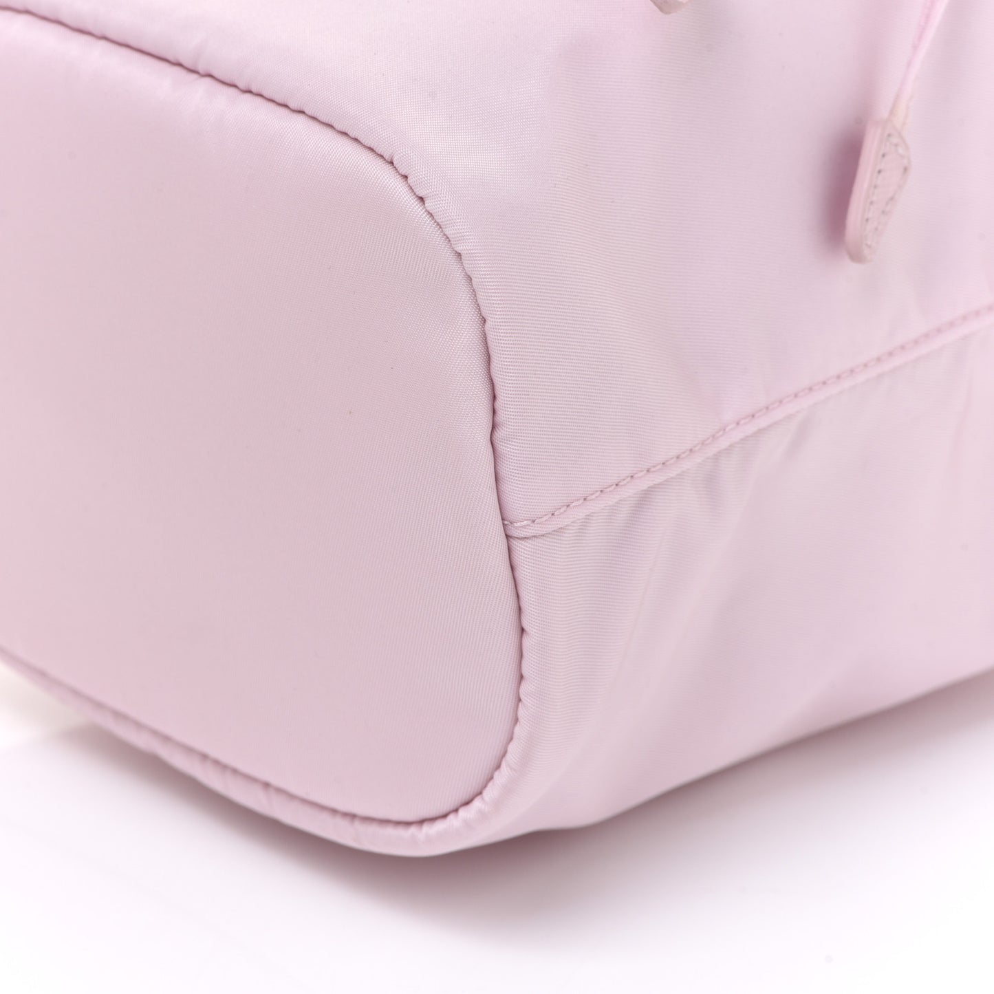Saffiano Tessuto Nylon Vela Bucket Wristlet