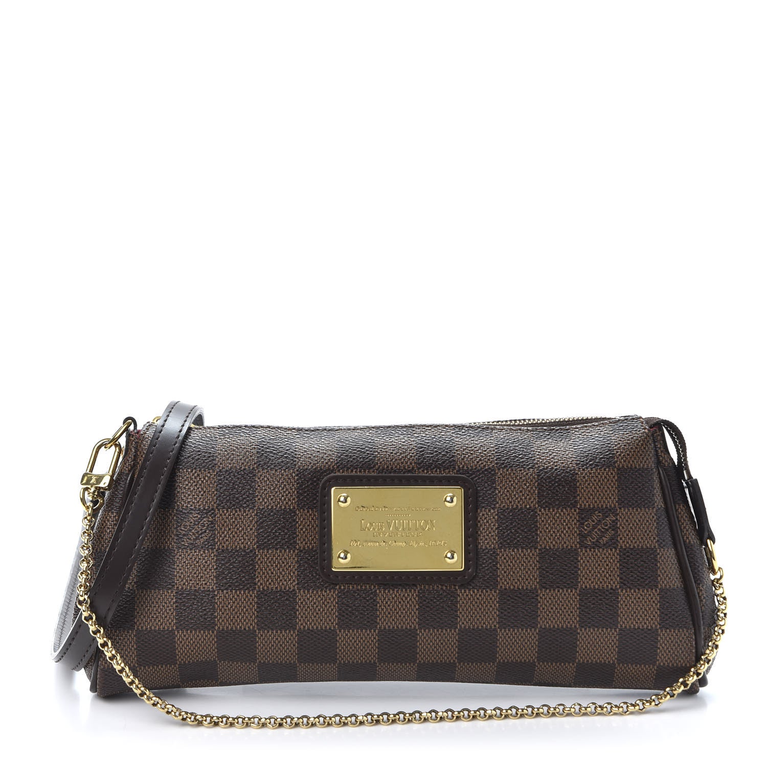 Louis Vuitton Damier Ebene Eva Clutch 1 of 10