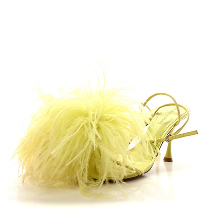 Bottega Veneta Lambskin Feather Dot Sandals 36.5 Seagrass 4 of 8
