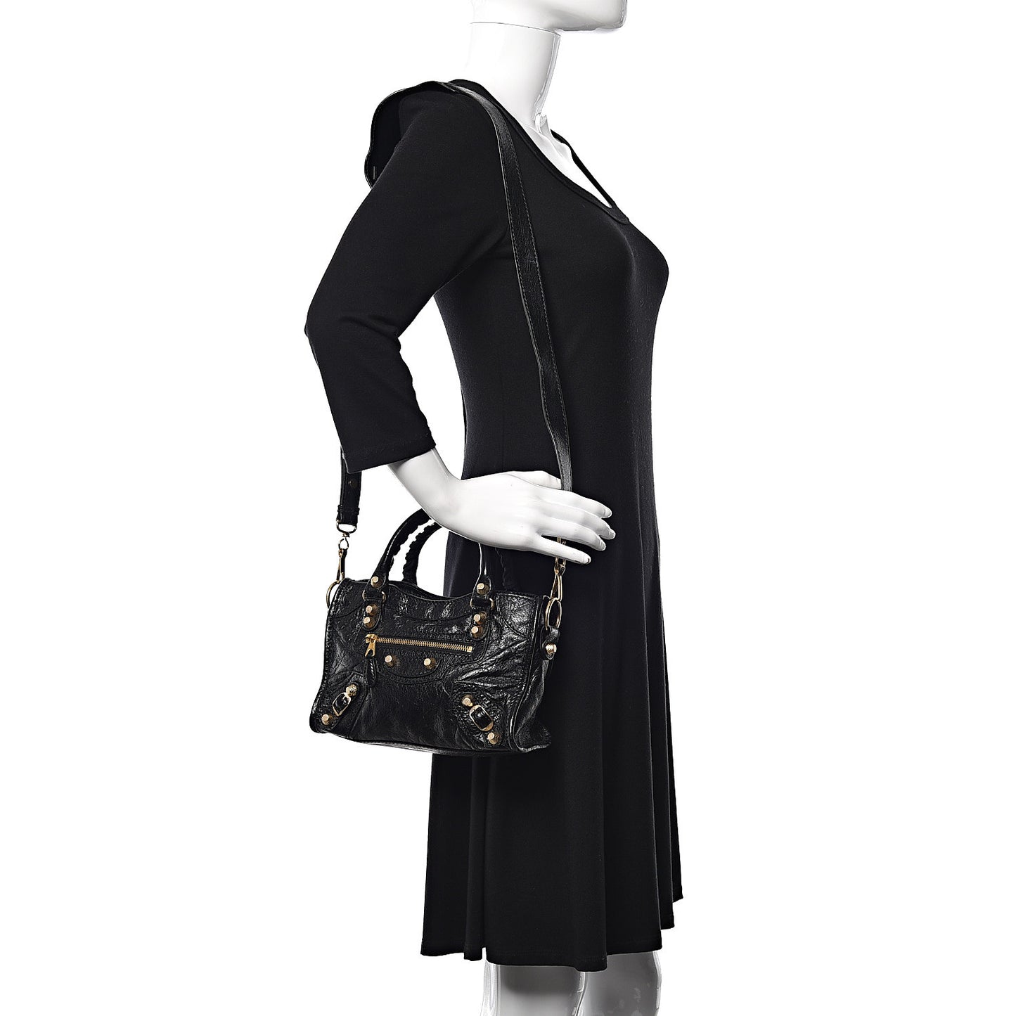 Agneau Giant 12 Gold Hardware Mini City Black
